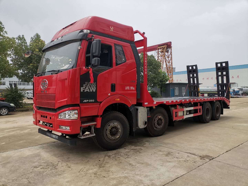 解放J6前四后八平板運輸車